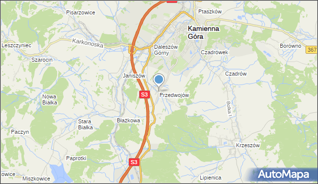 mapa Przedwojów, Przedwojów na mapie Targeo